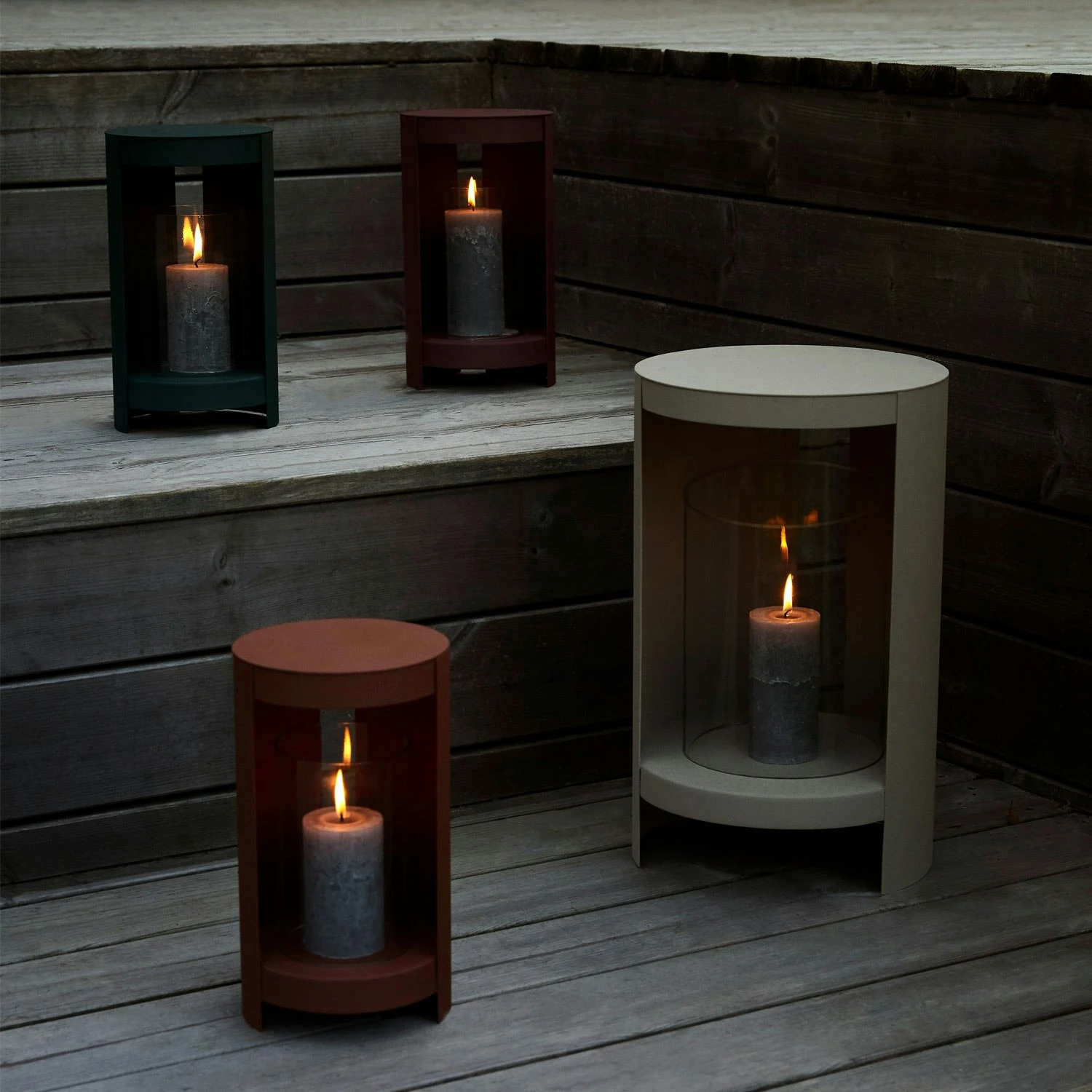 AYTM Ora Lantern Ø15.5x28.2 Cm, Forest 2 AYTM Ora Lantern Ø15.5x28.2 Cm, Forest - Image 2