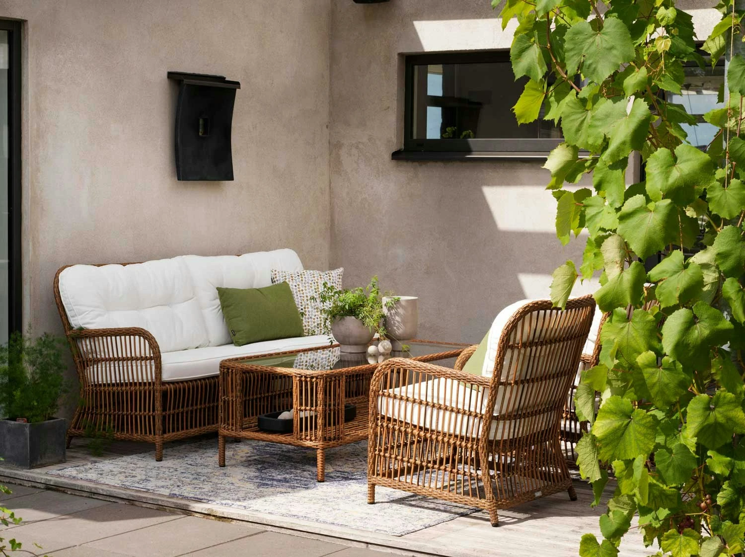 Brafab Anemon Sofa 3-Seater, Natural/White 4 Brafab Anemon Sofa 3-Seater, Natural/White - Image 4