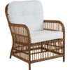 Brafab Anemon Lounge Chair, Natural/White