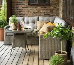 Brafab Ashfield Sofa Group With Table -Hay Sales Store brafab ashfield table 80x80 h69 beige glas 2 1