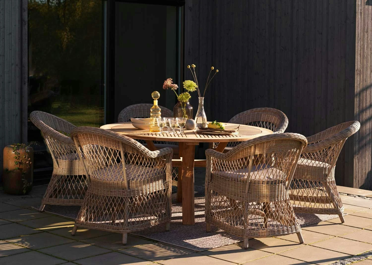 Brafab Circus Dining Table Teak, Ø150x73 Cm 2 Brafab Circus Dining Table Teak, Ø150x73 Cm - Image 2