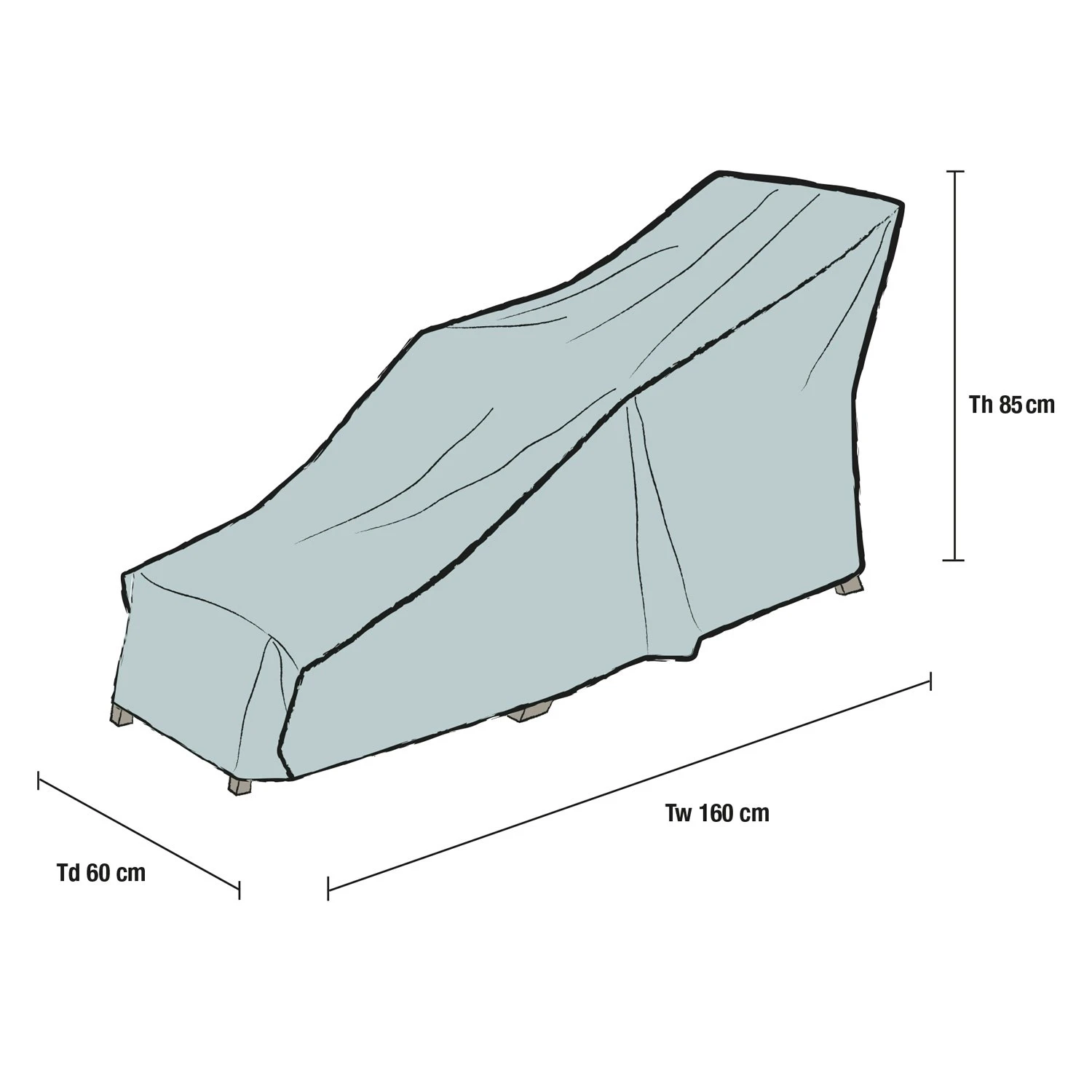 Brafab Cover For Deck Chair 2 Brafab Cover For Deck Chair - Image 2