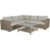 Brafab Funkia Lounge Set 5 Seats, Beige/Sand