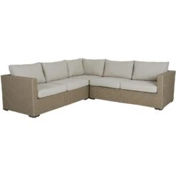 Brafab Funkia Corner Sofa 5-Seater, Beige/Sand