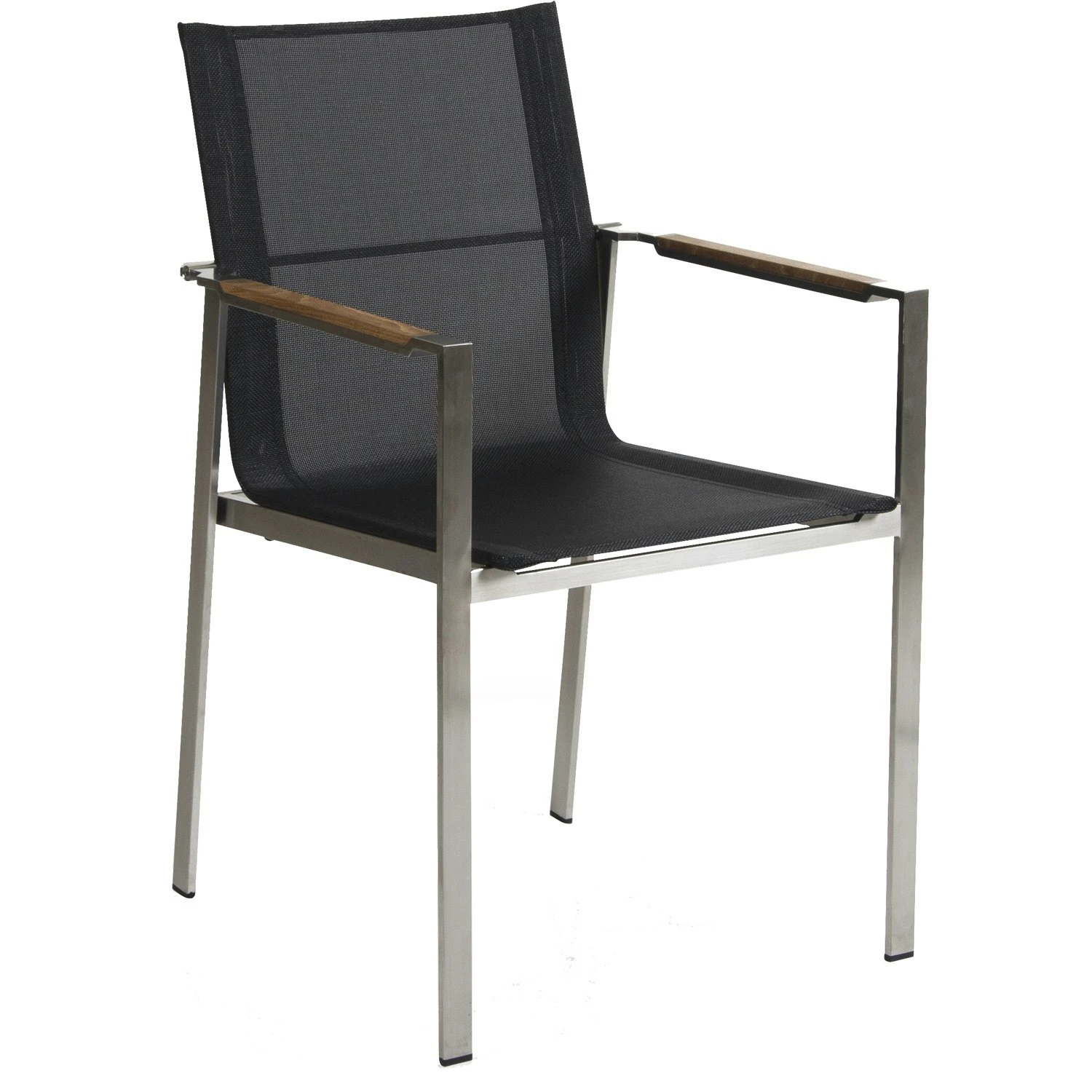 Brafab Gotland Stackable Chair, Stainless/Black 1 Brafab Gotland Stackable Chair, Stainless/Black