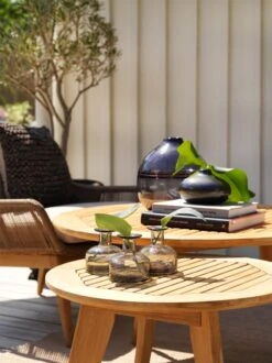 Brafab Kastos Coffee Table Teak, D60 H45 Cm 6 Brafab Kastos Coffee Table Teak, D60 H45 Cm -Hay Sales Store brafab kastos coffee table teak 2