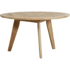 Brafab Kastos Coffee Table Teak, D90 H50 Cm