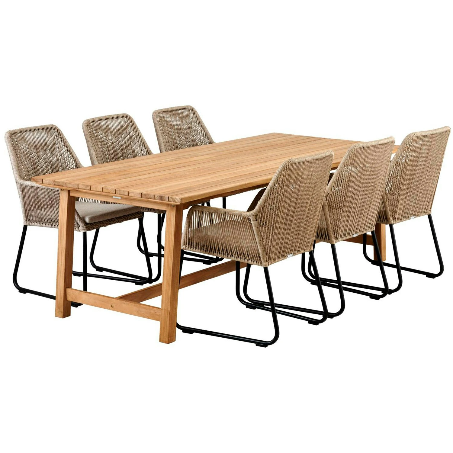 Brafab Keros Dining Table Teak 100x230 3 Brafab Keros Dining Table Teak 100x230 - Image 3