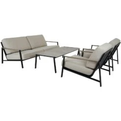 Brafab Lyra Sofa 2,5-Seater, Black/Sand -Hay Sales Store brafab lyra sofa 25 black with cushion 6