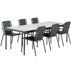 Brafab Nox Table Stand Aluminium 90x237 Cm, Anthracite 5 Brafab Nox Table Stand Aluminium 90x237 Cm, Anthracite -Hay Sales Store brafab nox 158x90 h71 stat antr 5