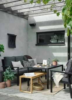 Brafab Rana Lounge Set Low 5 Seats, Black/Anthracite 6 Brafab Rana Lounge Set Low 5 Seats, Black/Anthracite -Hay Sales Store brafab rana corner group low black 2