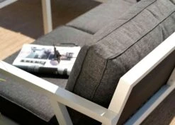 Brafab Rana Lounge Set Low 5 Seats, White/Anthracite 6 Brafab Rana Lounge Set Low 5 Seats, White/Anthracite -Hay Sales Store brafab rana corner group low black 6