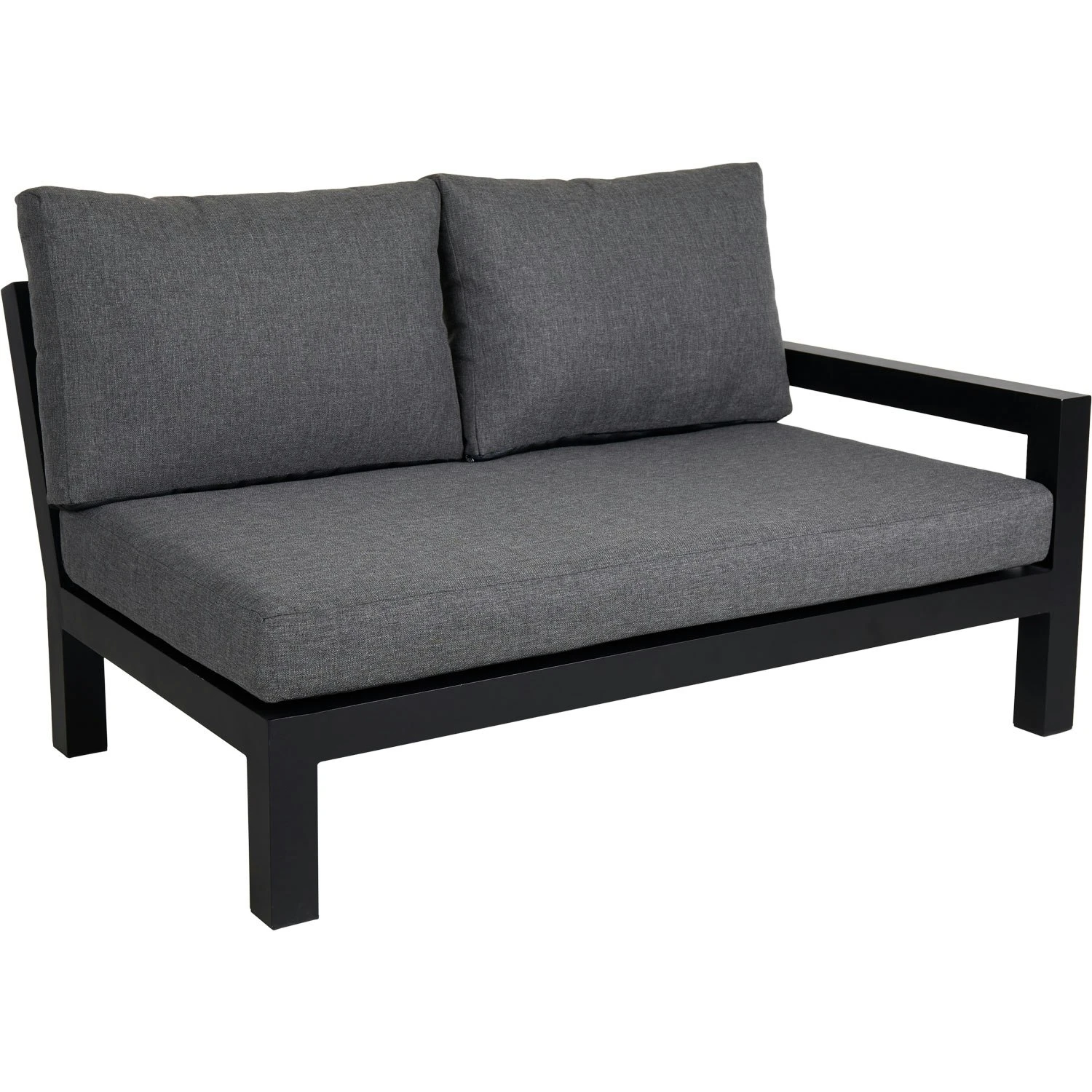 Brafab Stettler Modular Sofa End Piece Right, Black/Grey 1 Brafab Stettler Modular Sofa End Piece Right, Black/Grey