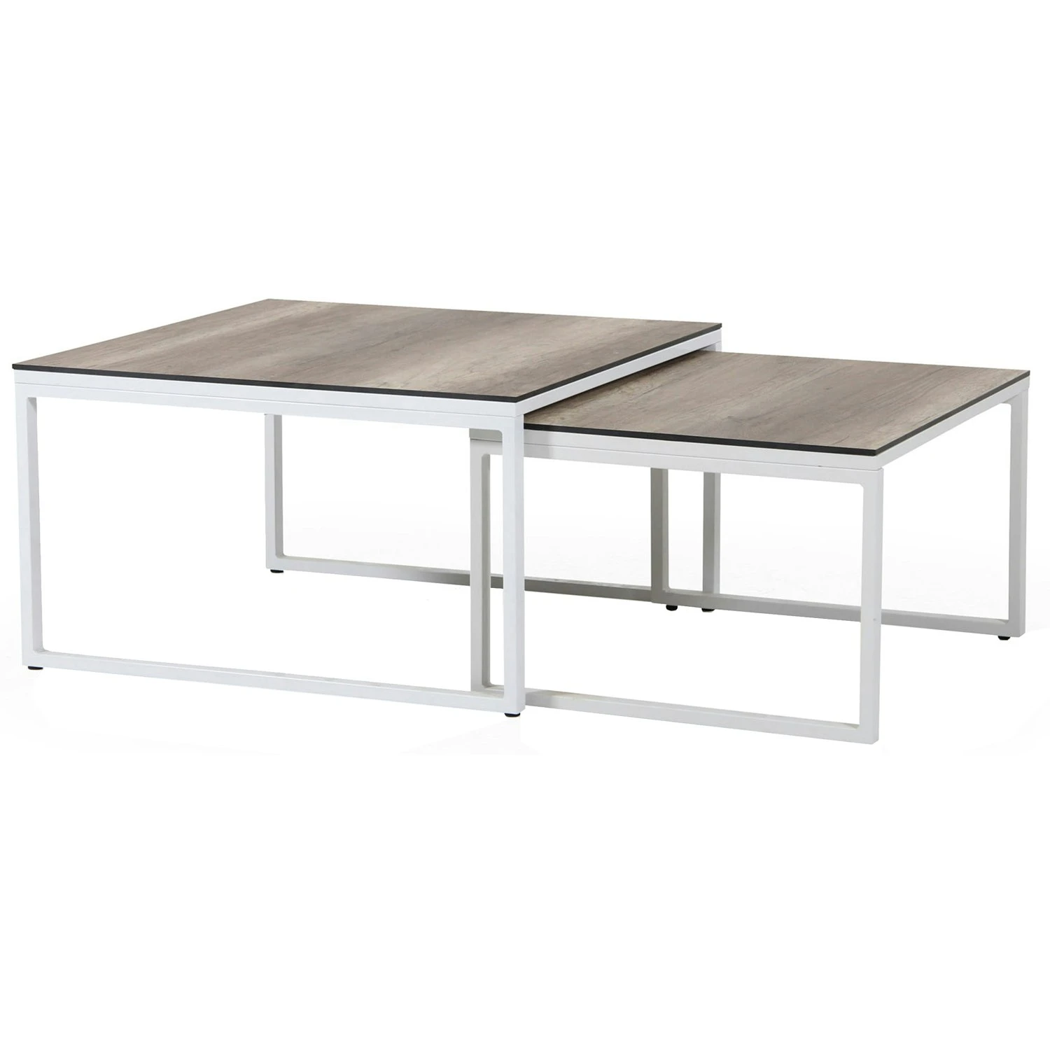 Brafab Talance Coffee Table 80x80cm H45, White / Dark Grey 2 Brafab Talance Coffee Table 80x80cm H45, White / Dark Grey - Image 2