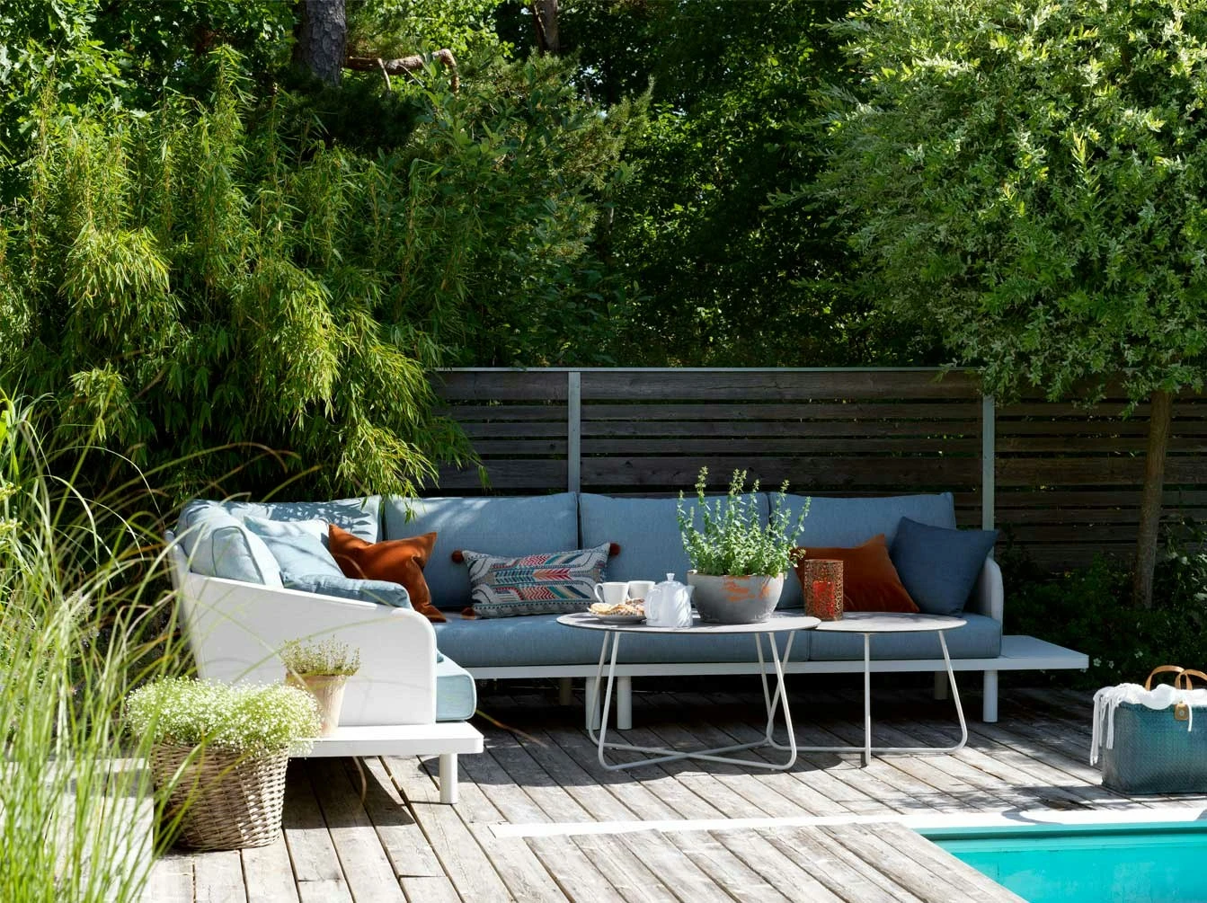 Brafab Taverny Coffee Table Ø85, White / Dark Grey 3 Brafab Taverny Coffee Table Ø85, White / Dark Grey - Image 3