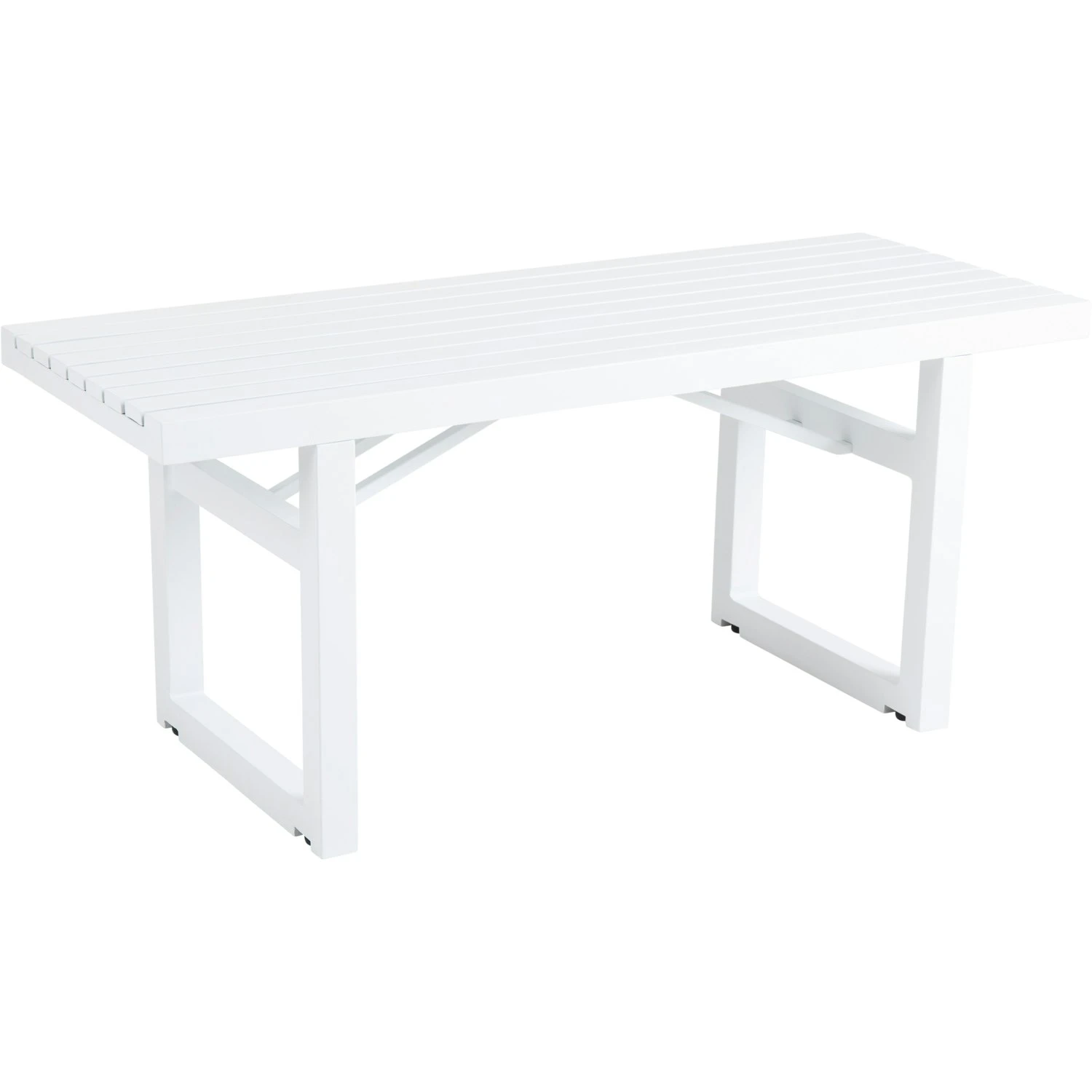 Brafab Vevi Bench 105 Cm Aluminium, White 1 Brafab Vevi Bench 105 Cm Aluminium, White
