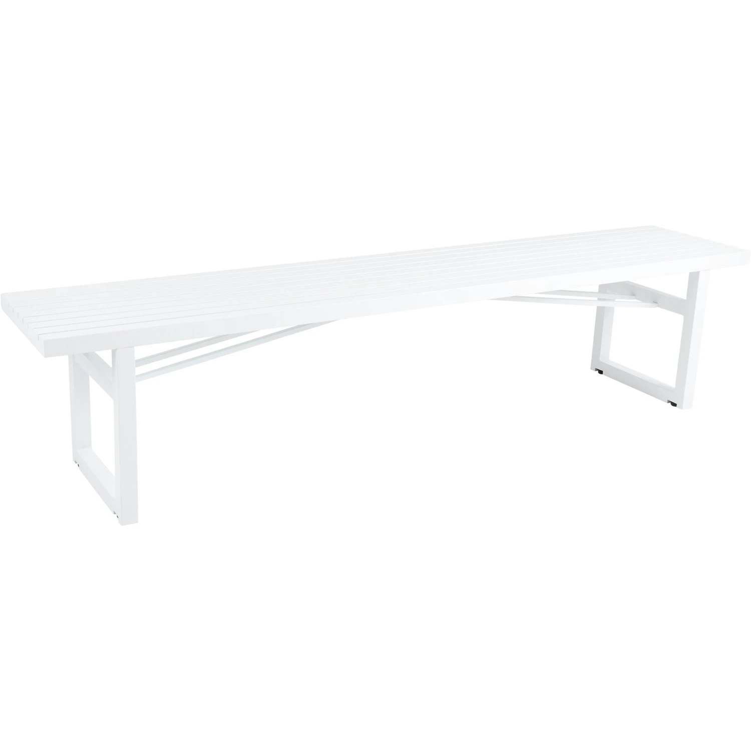 Brafab Vevi Bench 200 Cm Aluminium, White 1 Brafab Vevi Bench 200 Cm Aluminium, White