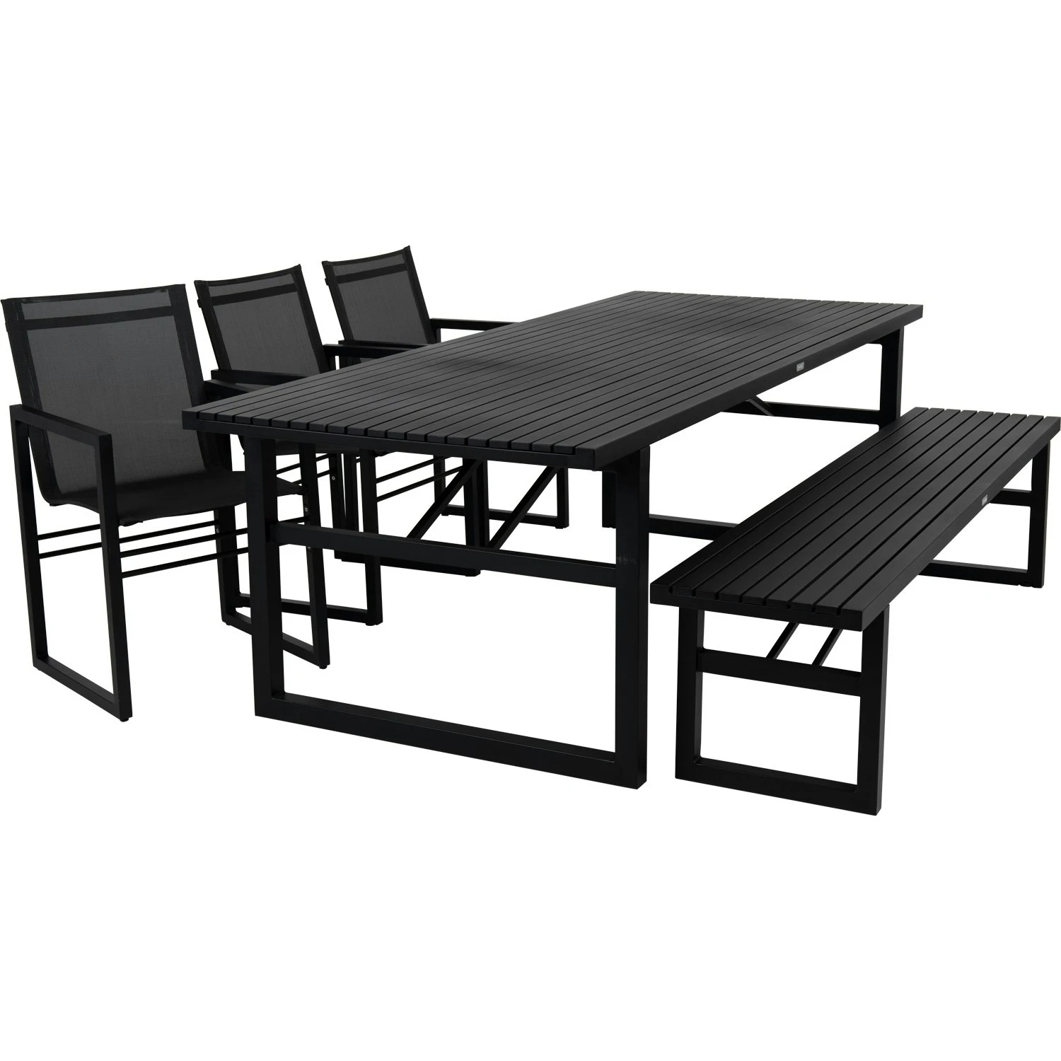 Brafab Vevi Dining Table 160x90 Cm Aluminium, Black 2 Brafab Vevi Dining Table 160x90 Cm Aluminium, Black - Image 2