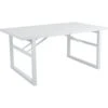 Brafab Vevi Dining Table, White 160x90 Cm Aluminium, White