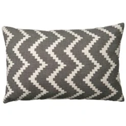 Ikat Sema Cushion 40x60 Cm Outdoor, Grey / Off-white