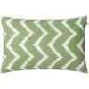 Ikat Sema Cushion 40x60 Cm Outdoor, Sage / Off-white