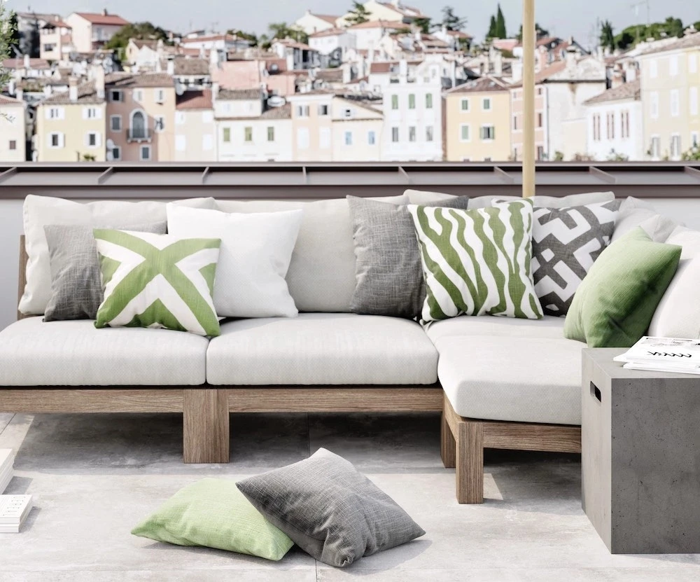 Pani Cushion Outdoor 40x75 Cm, Grey 2 Pani Cushion Outdoor 40x75 Cm, Grey - Image 2