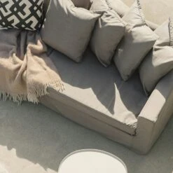 Le Grand Air 3-Seater Sofa Outdoor Sunbrella, Taupe 8 Le Grand Air 3-Seater Sofa Outdoor Sunbrella, Taupe -Hay Sales Store decotique le grand air outdoor 3 seater sunbrella 10