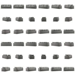 Le Grand Air 3-Seater Sofa Outdoor Sunbrella, Flanelle 11 Le Grand Air 3-Seater Sofa Outdoor Sunbrella, Flanelle -Hay Sales Store decotique le grand air outdoor 3 seater sunbrella 17