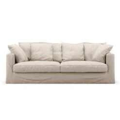 Le Grand Air 3-Seater Sofa Outdoor Sunbrella, Canvas Beige