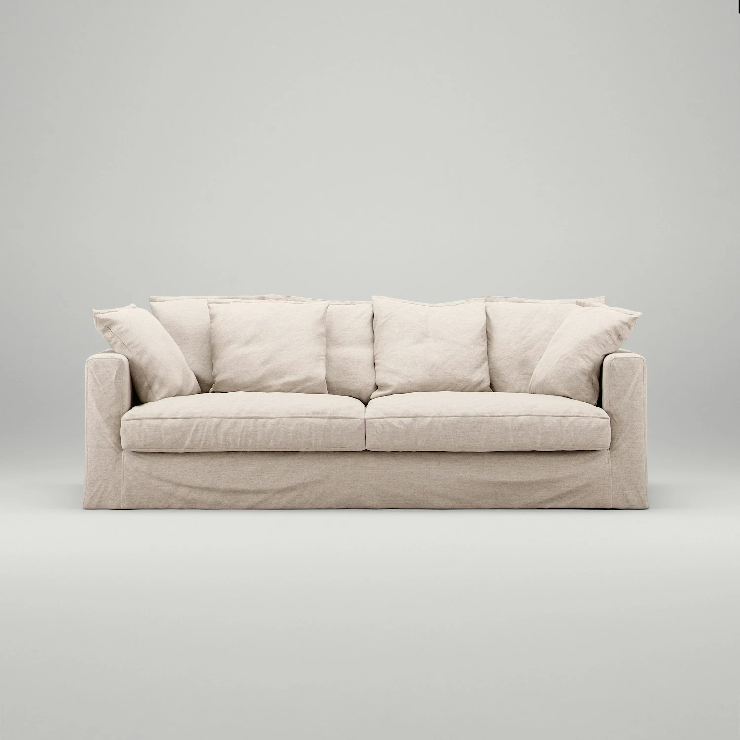 Le Grand Air 3-Seater Sofa Outdoor Sunbrella, Canvas Beige 2 Le Grand Air 3-Seater Sofa Outdoor Sunbrella, Canvas Beige - Image 2