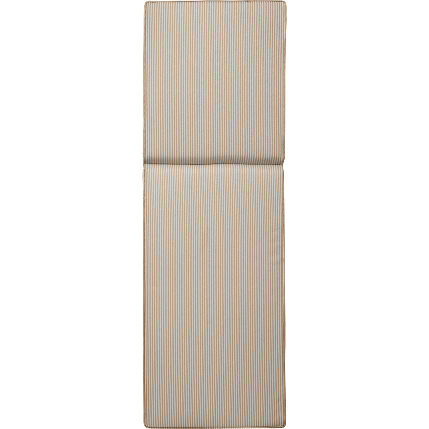Narrow Stripe Sunbed Cushion 60x186 Cm, Beige 1 Narrow Stripe Sunbed Cushion 60x186 Cm, Beige