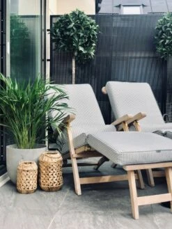 Narrow Stripe Sunbed Cushion 60x186 Cm, Grey -Hay Sales Store diyti narrow stripe sunbed cushion 60x186 cm 1