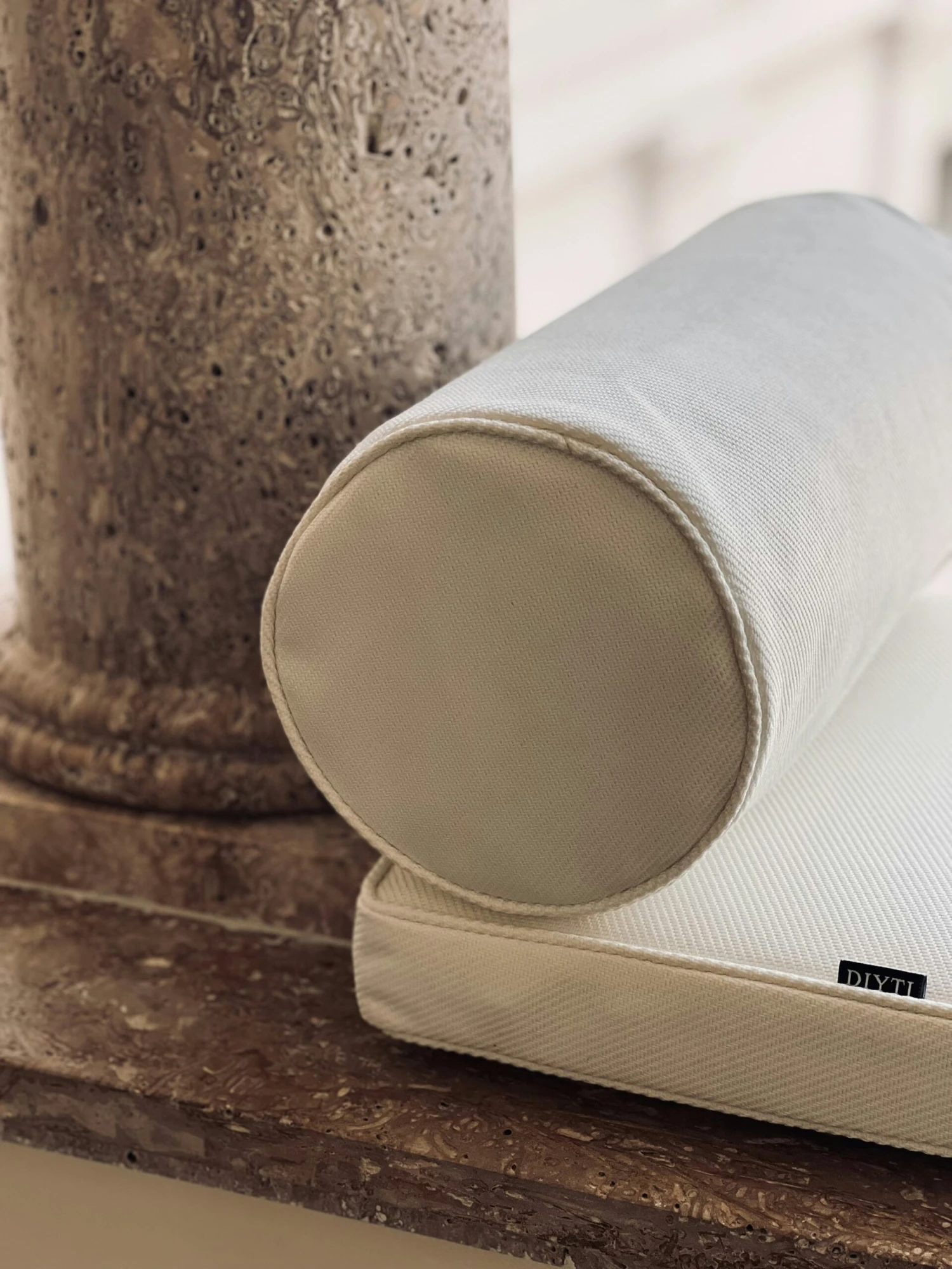 Plain Cushion 17x45 Cm, White 2 Plain Cushion 17x45 Cm, White - Image 2