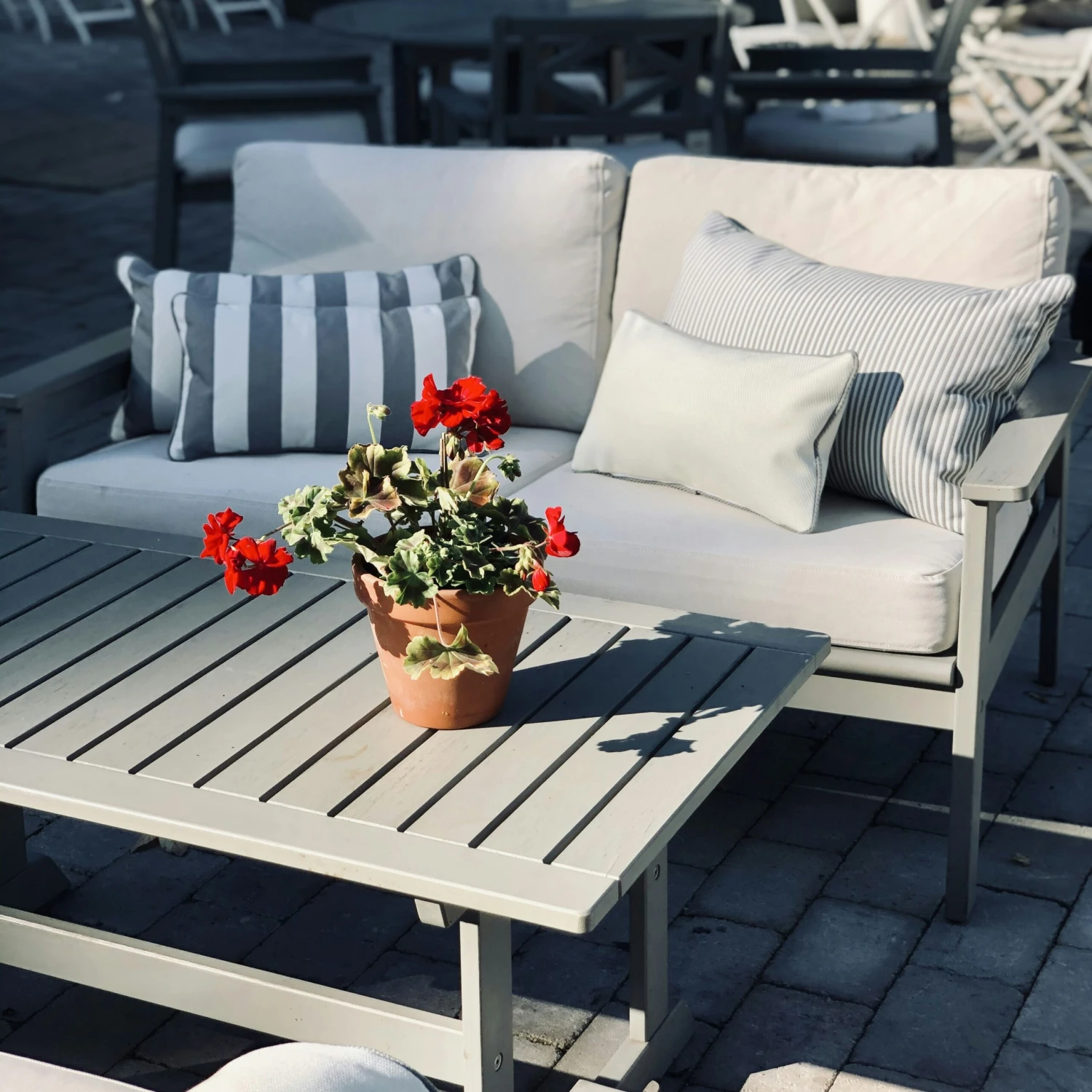 Wide Stripe Cushion 40x65 Cm, Grey 3 Wide Stripe Cushion 40x65 Cm, Grey - Image 3