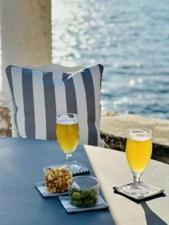 Wide Stripe Cushion 45x45 Cm, Grey -Hay Sales Store diyti wide stripe cushion 45x45 cm 1