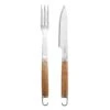 Dorre BBQ Set Fork & Knife, Acacia Wood