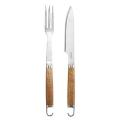 Dorre BBQ Set Fork & Knife, Acacia Wood