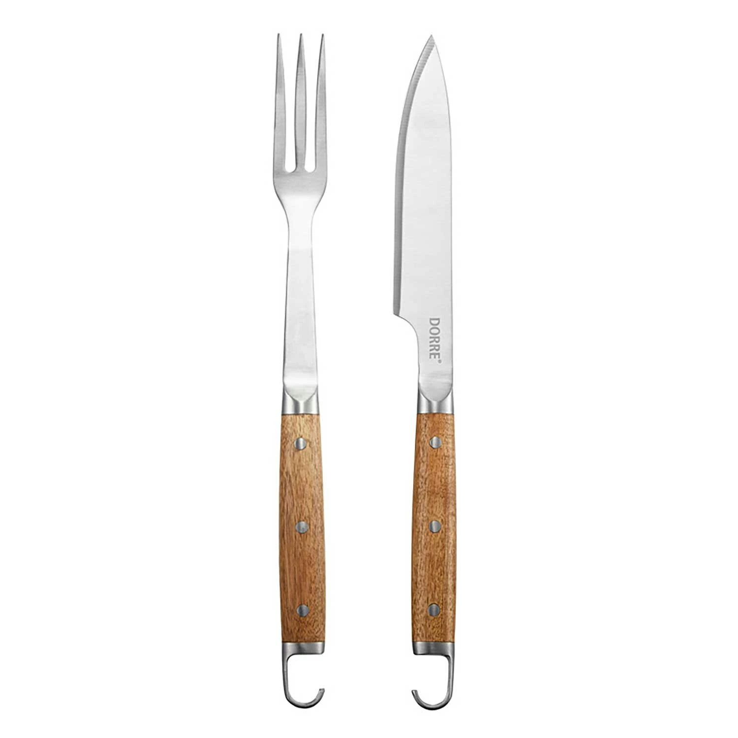 Dorre BBQ Set Fork & Knife, Acacia Wood 1 Dorre BBQ Set Fork & Knife, Acacia Wood