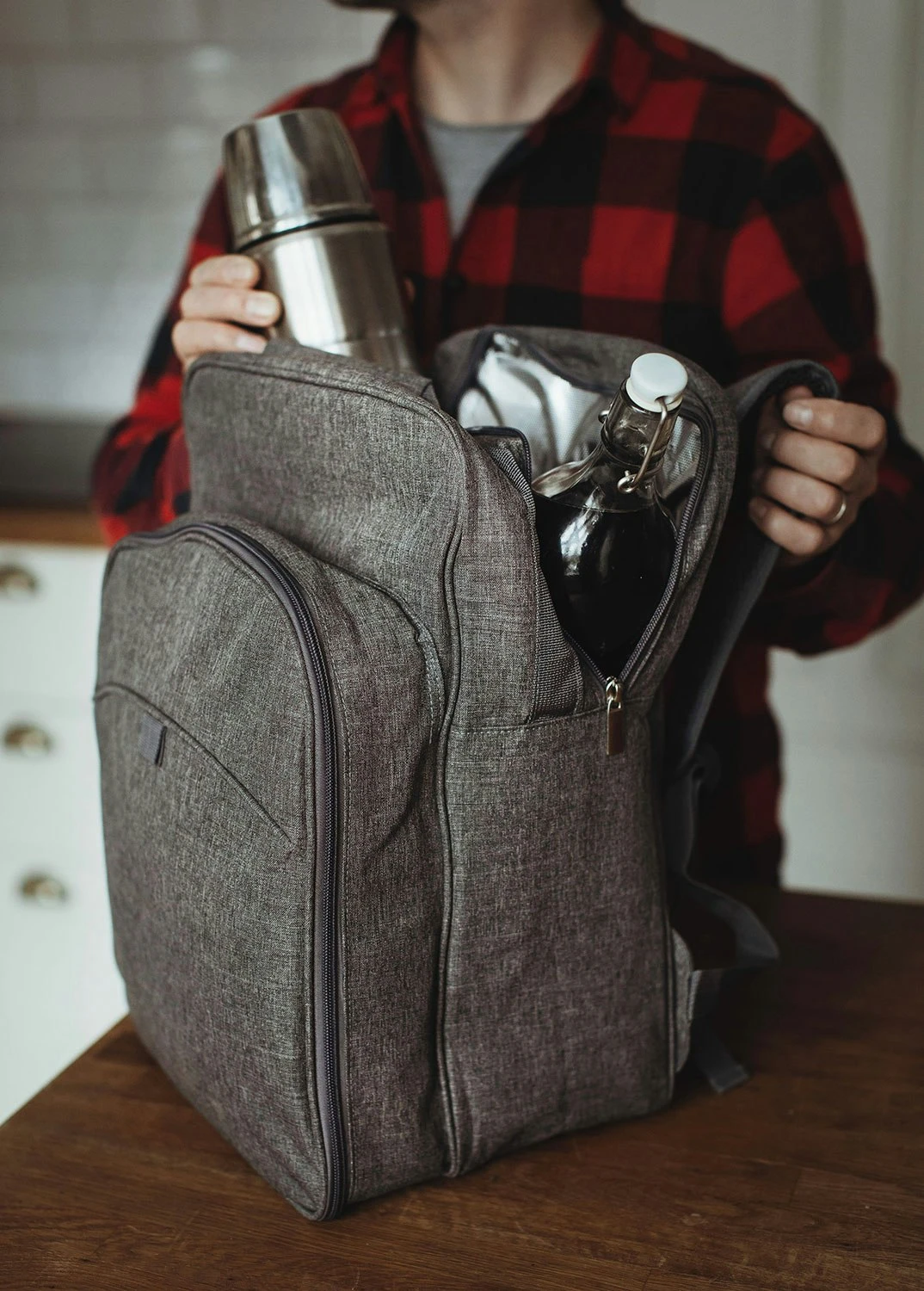 Dorre Peri Picnic Backpack 2 People, Grey 2 Dorre Peri Picnic Backpack 2 People, Grey - Image 2