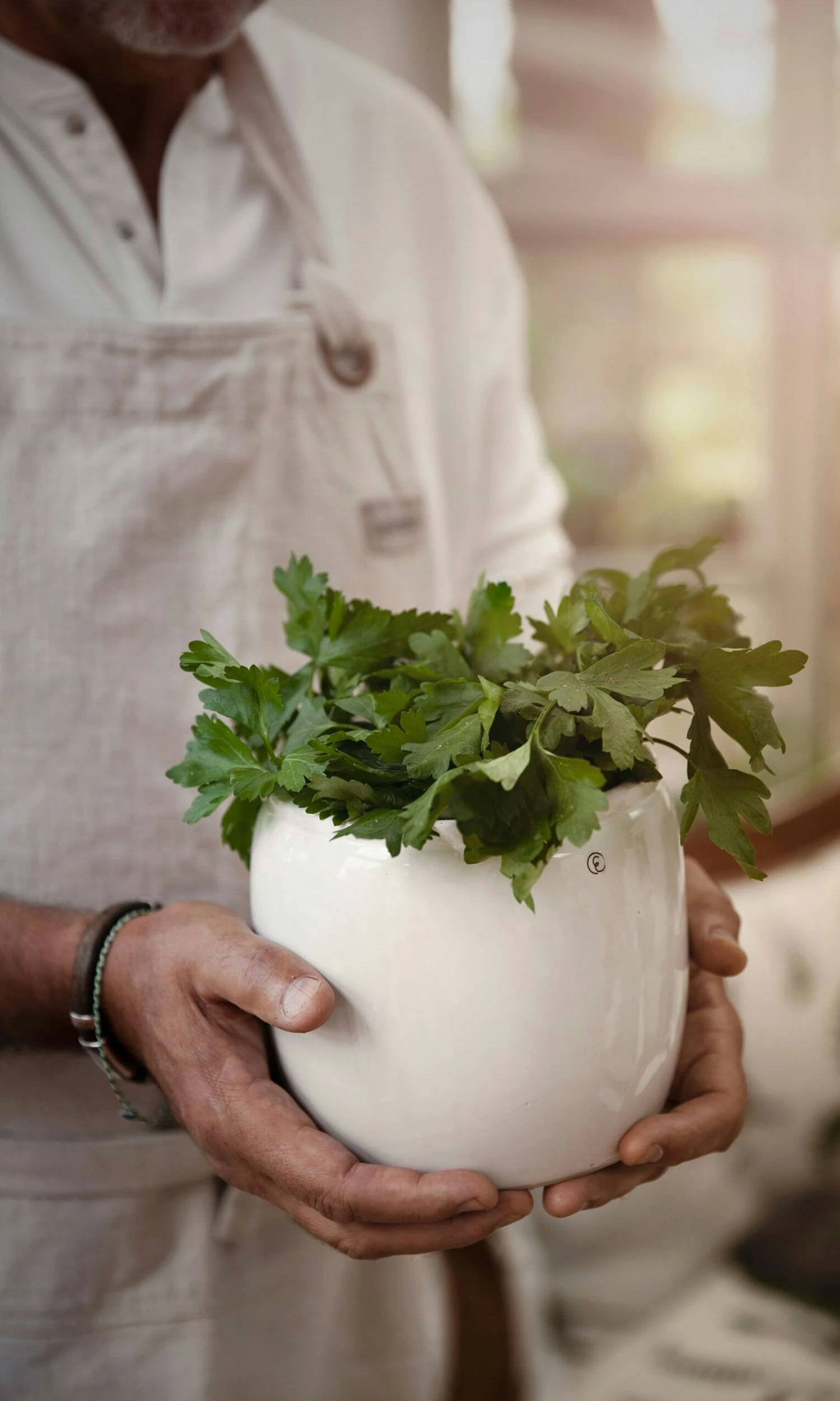 Ernst Pot Glazed Stoneware Ø17,5 Cm, White 2 Ernst Pot Glazed Stoneware Ø17,5 Cm, White - Image 2