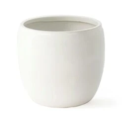 Ernst Pot Glazed Stoneware Ø19,5 Cm, White