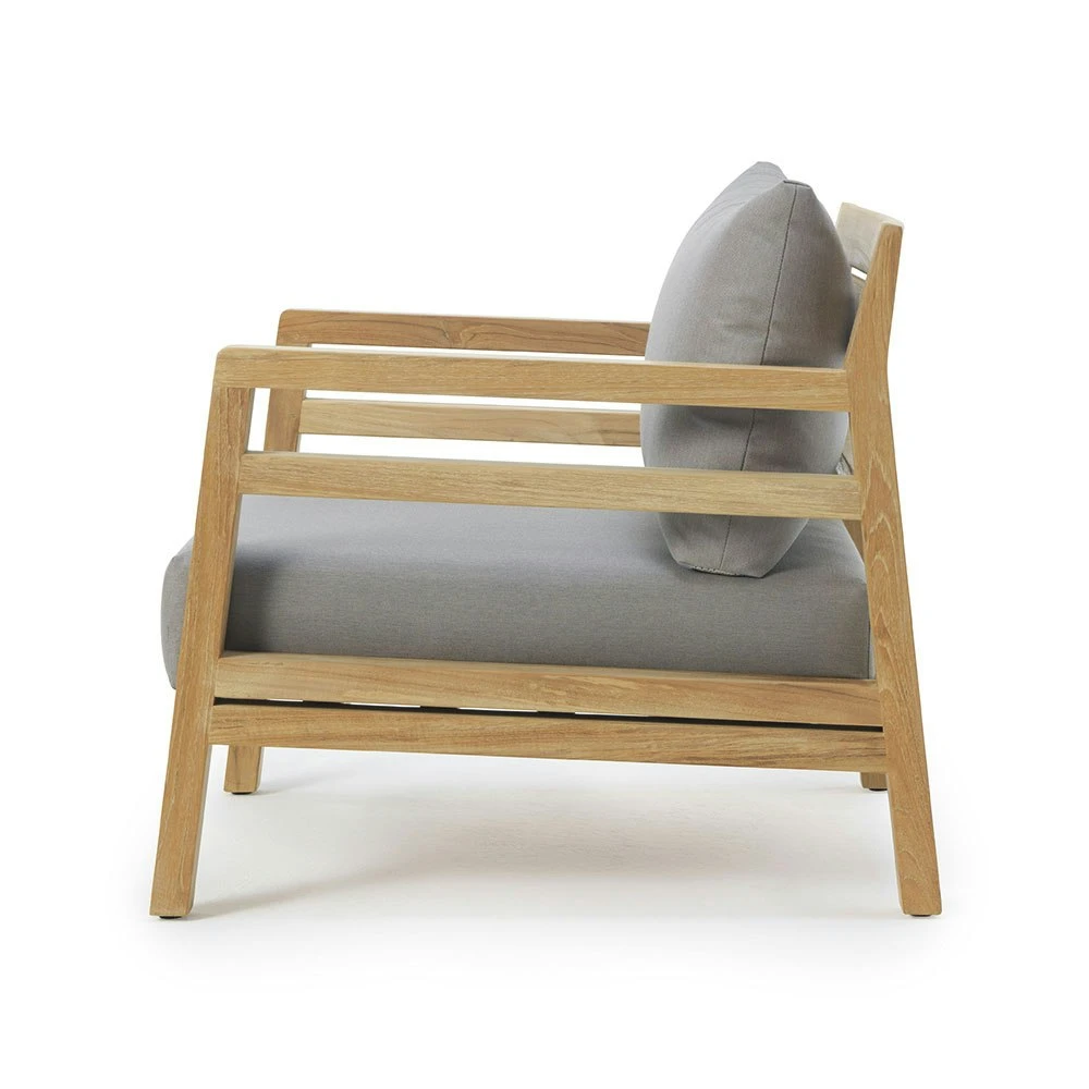 Costes Lounge Chair Cushion, Nature Grey 2 Costes Lounge Chair Cushion, Nature Grey - Image 2