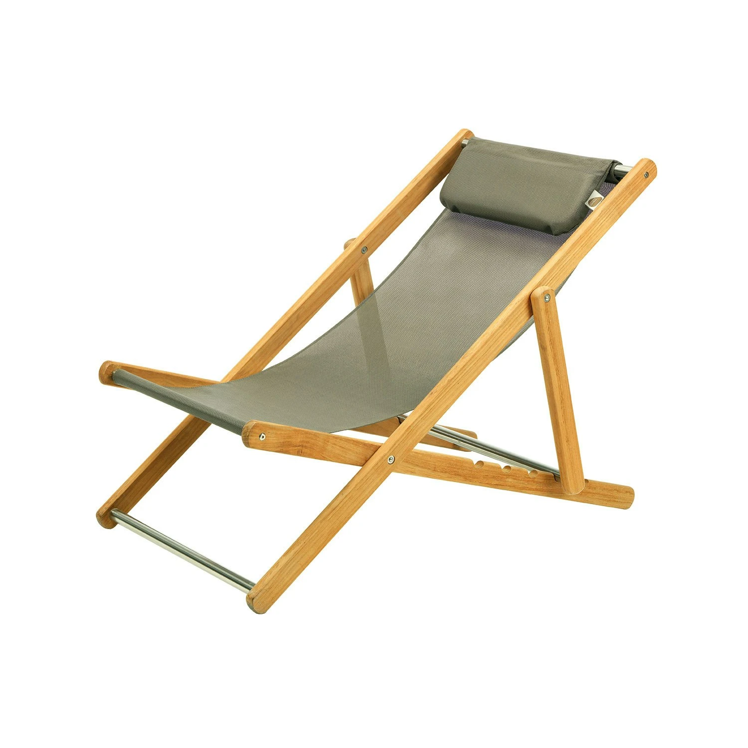 Elle Deck Chair Teak / Acrylic, Dove Grey 1 Elle Deck Chair Teak / Acrylic, Dove Grey