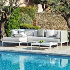 Infinity Modular Sofa / Daybed Right, Warm White