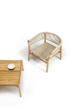 Kilt Lounge Armchair, Teak / Sand 5 Kilt Lounge Armchair, Teak / Sand -Hay Sales Store ethimo kilt lounger 2