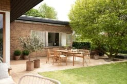 M2 Sammen Dining Table Outdoor Teak, 220 Cm -Hay Sales Store fdb mbler dining table outdoor teak 1