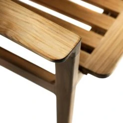 M11 Sammen Bench With Backrest Outdoor 3-Seater, Teak -Hay Sales Store fdb mbler m11 sammen bench 3 seater with back outdoor teak 10