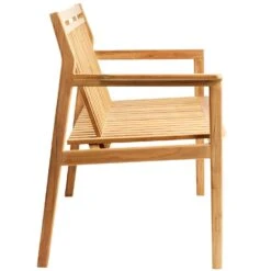 M12 Sammen Bench With Backrest Outdoor 2-Seater, Teak -Hay Sales Store fdb mbler m11 sammen bench 3 seater with back outdoor teak 15