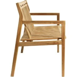 M11 Bench With Backrest Outdoor 3-Seater, Teak -Hay Sales Store fdb mbler m11 sammen bench 3 seater with back outdoor teak 2