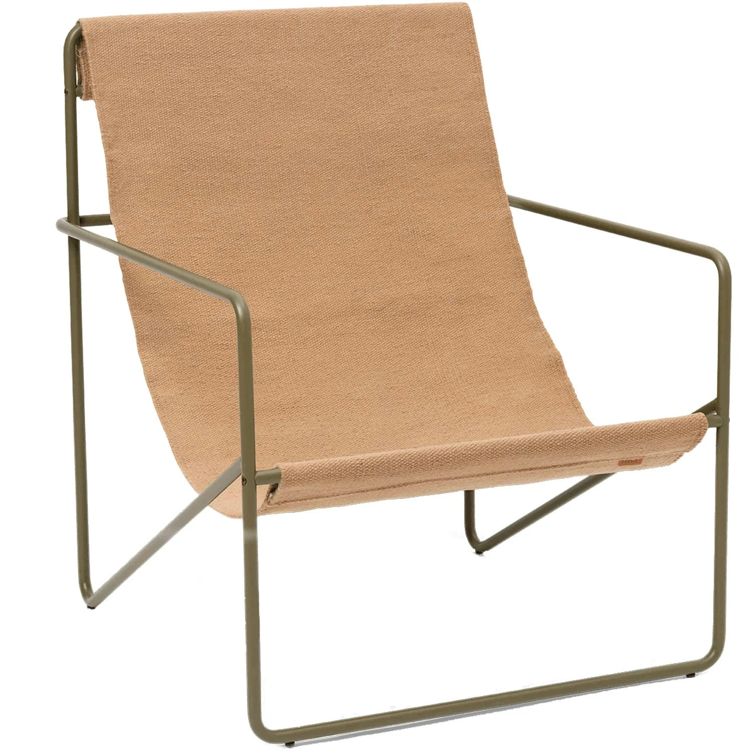 Ferm LIVING Desert Lounger, Olive / Sand 1 Ferm LIVING Desert Lounger, Olive / Sand
